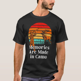 Herinneringen in Camo Hunting Humor Hunter Wild An T-shirt