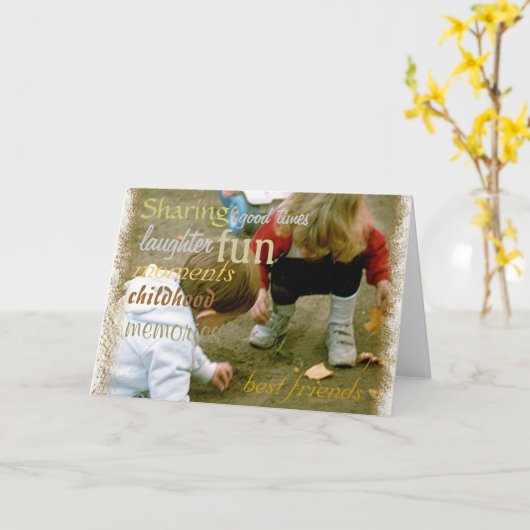 Herinneringen Kaart (Gele Bloem)