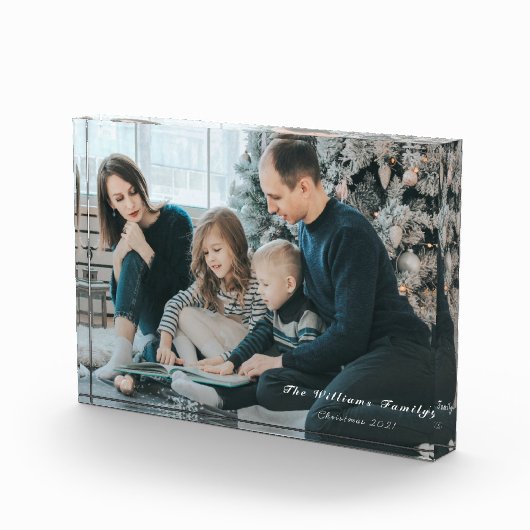 Herinneringen kerstfamilie fotoblokken (Rechts)