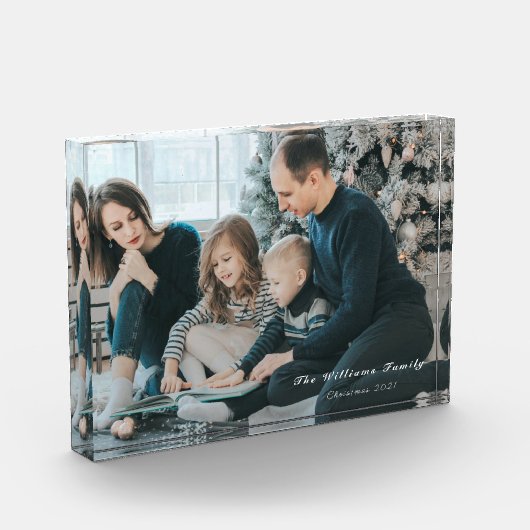 Herinneringen kerstfamilie fotoblokken (Links)