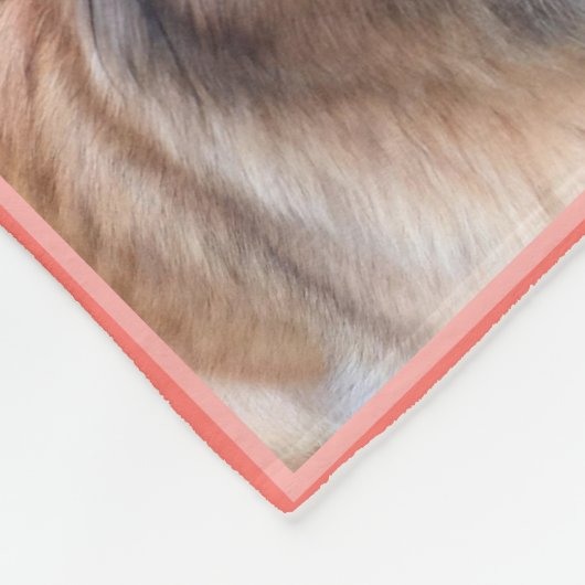 Herinneringen Koraal Monogram 10 Foto Collage Fleece Deken (Hoek)