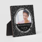 Herinneringen laatst ooit - Aangepaste foto/naam Fotoplaat (Voorkant)