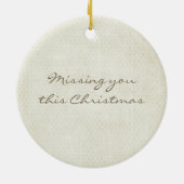 Herinneringen Laatste Forever Memorial Custom Foto Keramisch Ornament (Achterkant)