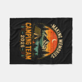 Herinneringen maken camping team 2026 bijpassend fleece deken (Voorkant (Horizontaal))