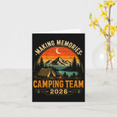 Herinneringen maken camping team 2026 matching kaart (Gele Bloem)