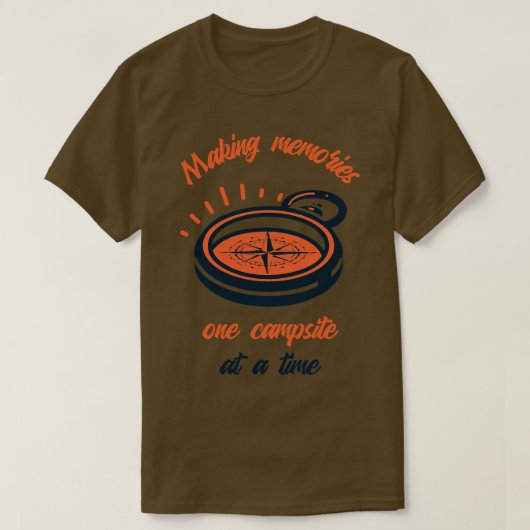Herinneringen maken één camping tegelijk 8 t-shirt (Design voorkant)