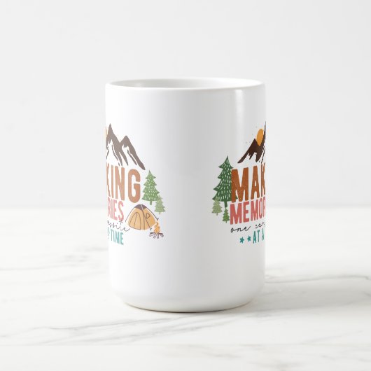 Herinneringen maken, één camping tegelijk koffiemok (Center)