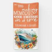 Herinneringen maken Eén cruise per cruisedeur Spandoek (Verticaal)