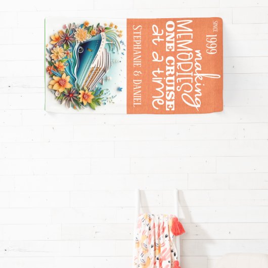 Herinneringen maken Eén cruise per cruisedeur Spandoek (Insitu)