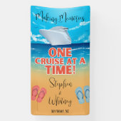 Herinneringen maken Eén cruise per cruisedeur Spandoek (Verticaal)