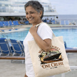 Herinneringen maken, één cruise tegelijk tote bag