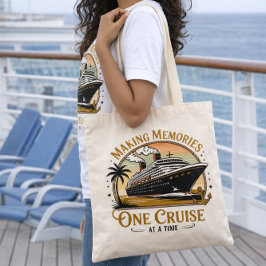 Herinneringen maken, één cruise tegelijk tote bag