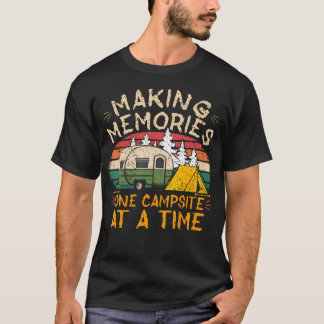 Herinneringen Maken, Eén Kampeerplek per Keer, Gra T-shirt