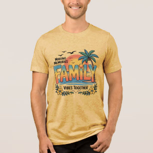 Herinneringen Maken Familie Sfeer Samen Tri-Blend Shirt