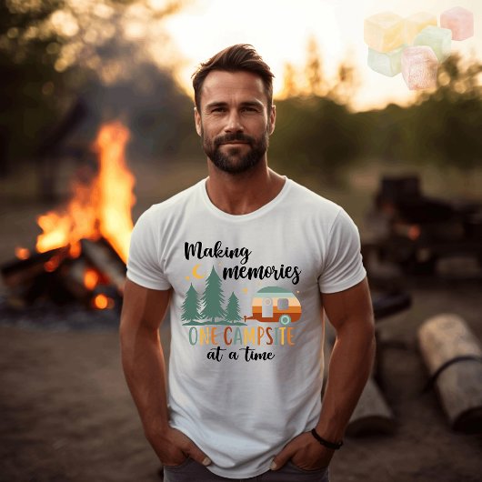 Herinneringen maken met kamperen Tri-Blend shirt