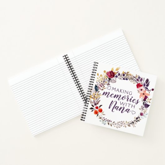 Herinneringen maken met Nana Keepomwille Memory Bo Notitieboek (Binnen)