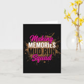 Herinneringen maken modderloop squad moddermeisje  kaart (Gele Bloem)