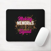 Herinneringen maken modderloop squad moddermeisje  muismat (Met muis)
