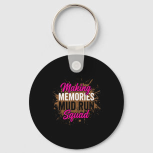 Herinneringen maken modderloop squad moddermeisje  sleutelhanger