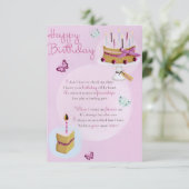 Herinneringen maken op je verjaardag" bedankkaart (Staand voorkant)