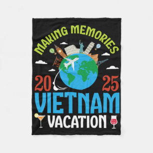 Herinneringen Maken Vakantie Vietnam 2025 Reis Kop Fleece Deken