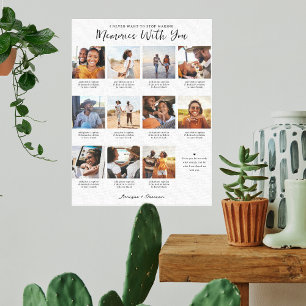 Herinneringen Met Jou 11 Foto Collage Aandenken Canvas Afdruk