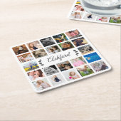 Herinneringen Moderne 22 Foto Collage & aangepaste Kartonnen Onderzetters (Schuin)