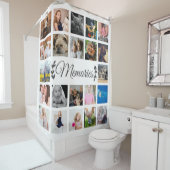 Herinneringen Moderne 22 Fotocollage Douchegordijn (In situ)