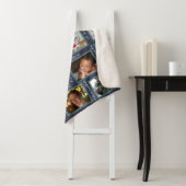 Herinneringen Navy Blue 20 Foto Collage Persoonlij Sherpa Deken (In situ)