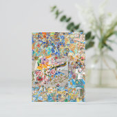 Herinneringen. Park Güell. Geweldig mozaïek. Deel  Briefkaart (Staand voorkant)