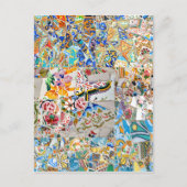 Herinneringen. Park Güell. Geweldig mozaïek. Deel  Briefkaart (Voorkant)