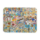 Herinneringen. Park Güell. Geweldig mozaïek. Deel  Magneet (Horizontaal)