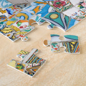 Herinneringen. Park Güell. Geweldige mozaïek. Deel Legpuzzel (Zijkant)