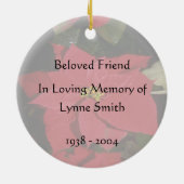 Herinneringen, personaliseren keramisch ornament (Achterkant)