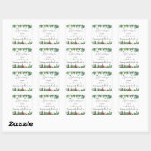 Herinneringen rond de kerstboom creëren vierkante sticker (Vel)