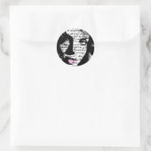 Herinneringen Ronde Sticker (Tas)