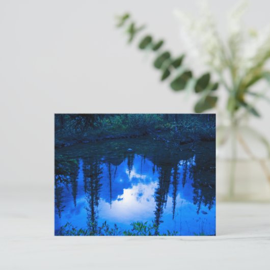 Herinneringen 's avonds briefkaart (Staand voorkant)