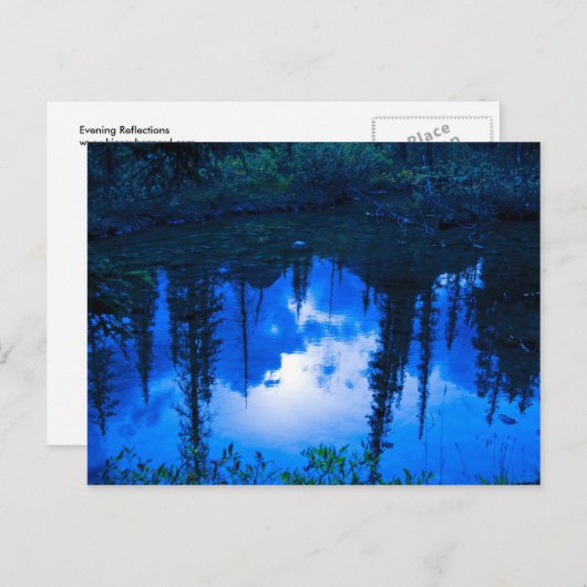 Herinneringen 's avonds briefkaart (Voorkant / Achterkant)