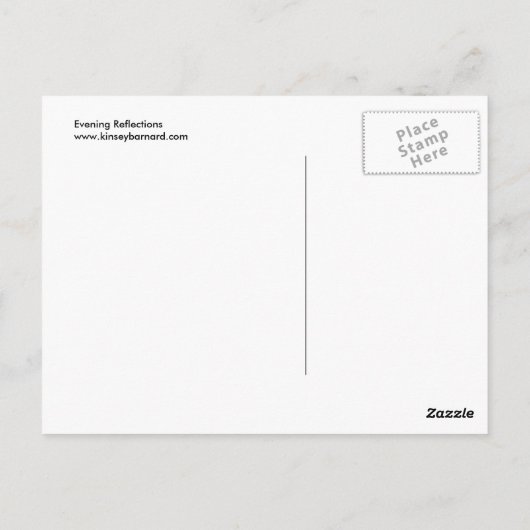 Herinneringen 's avonds briefkaart (Achterkant)