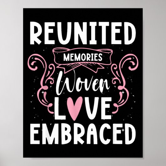 Herinneringen Samengevoegd Omarmde Liefde Familie Poster (Voorkant)