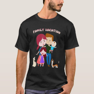 Herinneringen samenvoegen familievakantie t-shirt