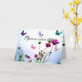 Herinneringen - Sorry voor de verloren Butterfly-s Kaart (Gele Bloem)