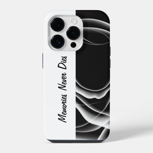 Herinneringen Sterven Nooit iPhone Hoesje (Achterkant)