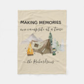 Herinneringen tegelijk één kampeerplaats maken fleece deken (Voorkant)