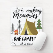 herinneringen tegelijk één kampeerplaats maken muismat (Met muis)