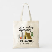 herinneringen tegelijk één kampeerplaats maken tote bag (Achterkant)