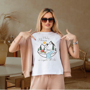 Herinneringen tegelijk op een kampeerterrein maken t-shirt
