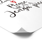 herinneringen tekenen voor een Jenga-teken Poster (Hoek)