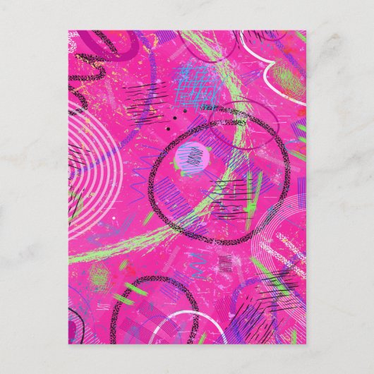 Herinneringen uit de Kindertijd Abstracte Kunst  Briefkaart (Voorkant)