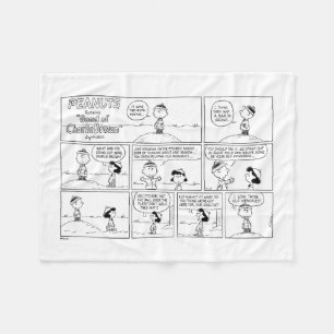 Herinneringen van Charlie Brown bij de pitcher's h Fleece Deken